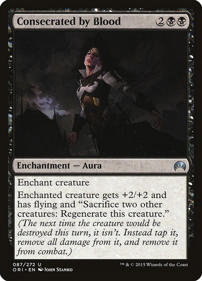 Consecrated by Blood – Uncommon Magic: The Gathering card from Magic Origins (#87)
