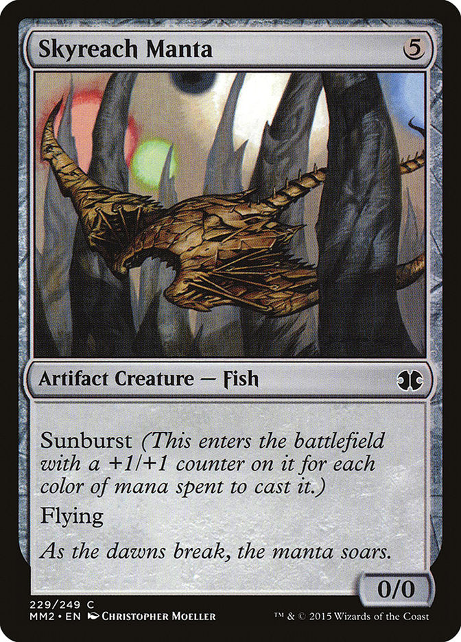 Skyreach Manta – Common Magic: The Gathering card from Modern Masters 2015 (#229)