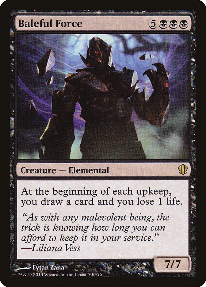 Baleful Force – Rare Magic: The Gathering card from Commander 2013 (#70)