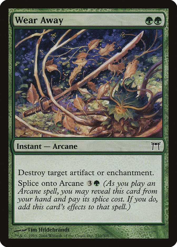 Wear Away – Common Magic: The Gathering card from Champions of Kamigawa (#250)