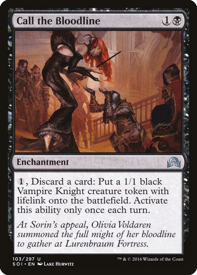 Call the Bloodline – Uncommon Magic: The Gathering card from Shadows over Innistrad (#103)