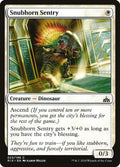 Snubhorn Sentry – Common Magic: The Gathering card from Rivals of Ixalan (#23)