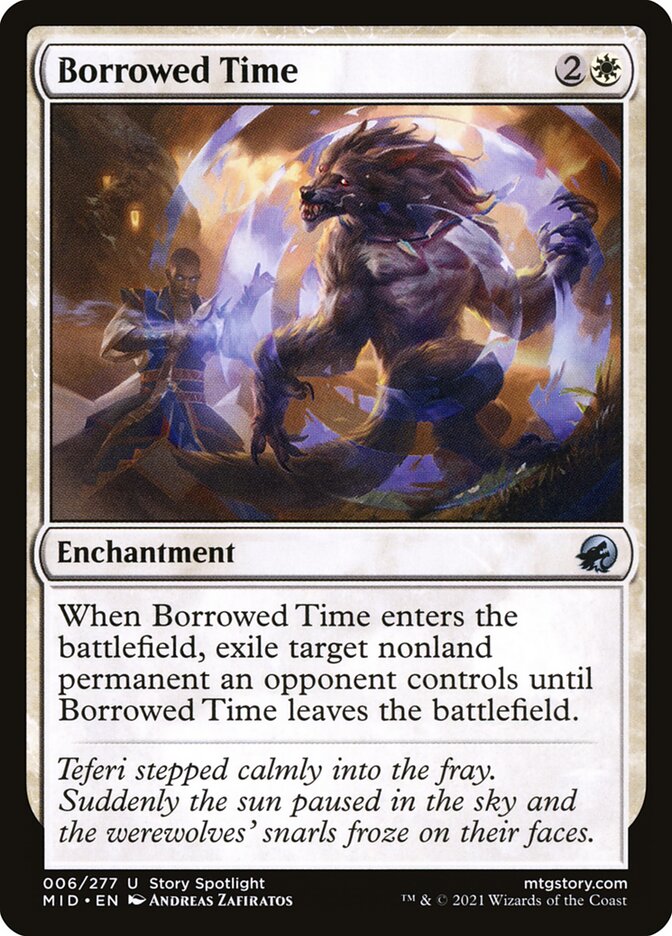 Borrowed Time – Uncommon Magic: The Gathering card from Innistrad: Midnight Hunt (#6)