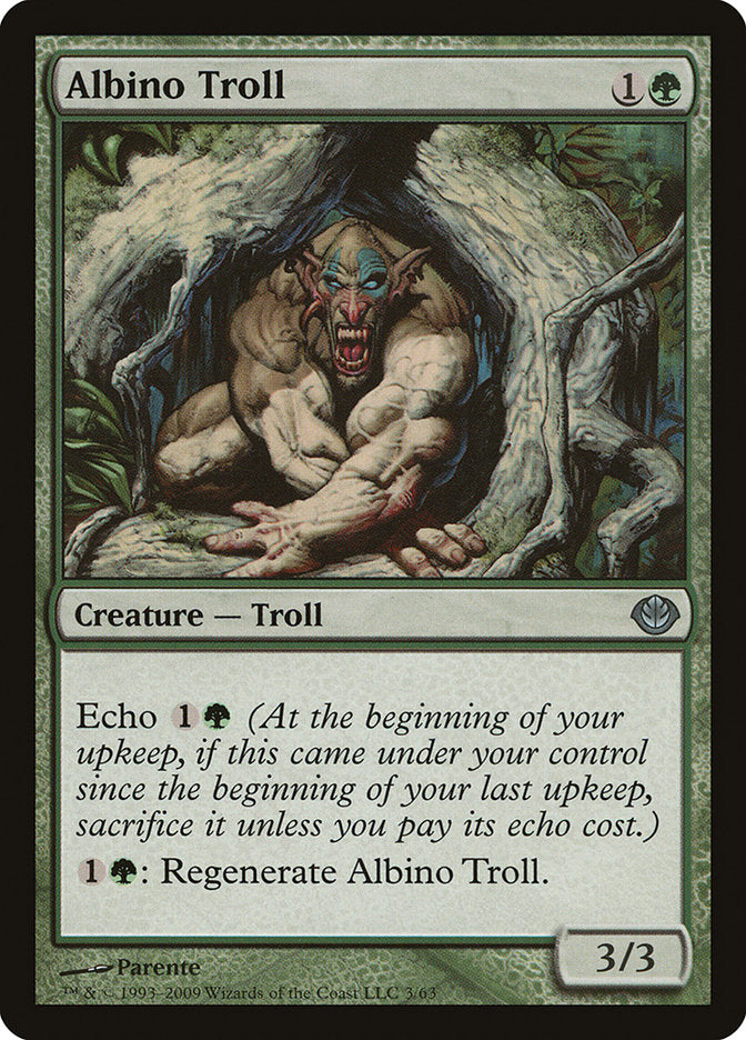 Albino Troll – Uncommon Magic: The Gathering card from Duel Decks: Garruk vs. Liliana (#3)