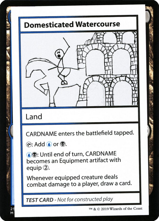 Domesticated Watercourse – Rare Magic: The Gathering card from Mystery Booster Playtest Cards 2021 (#114)