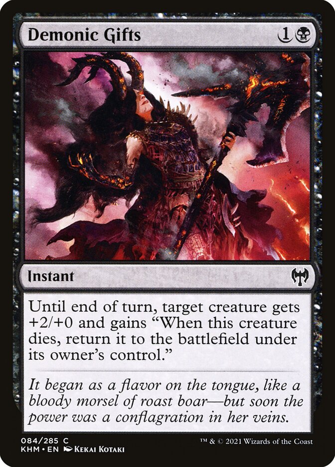 Demonic Gifts – Common Magic: The Gathering card from Kaldheim (#84)