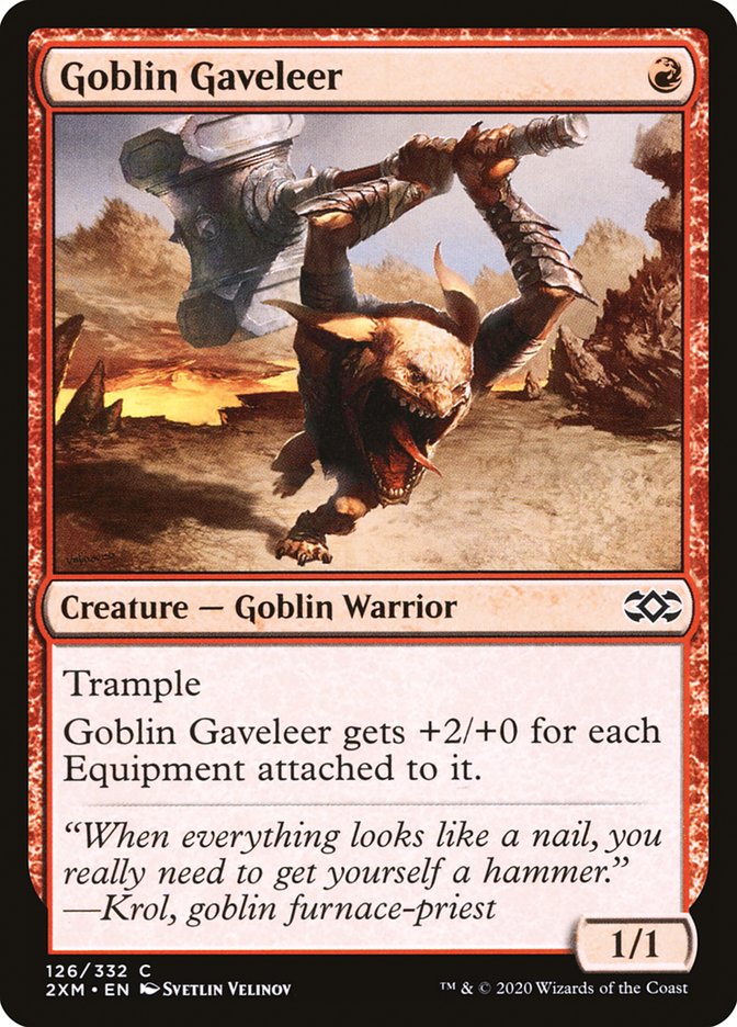 Goblin Gaveleer – Common Magic: The Gathering card from Double Masters (#126)