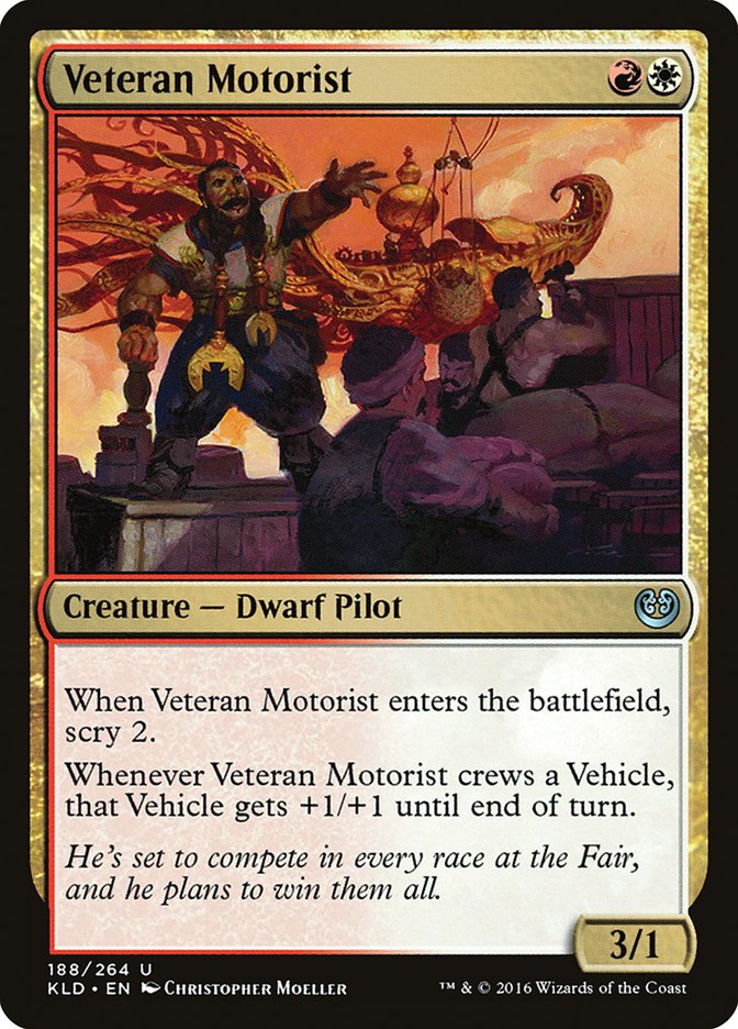 Veteran Motorist – Uncommon Magic: The Gathering card from Kaladesh (#188)