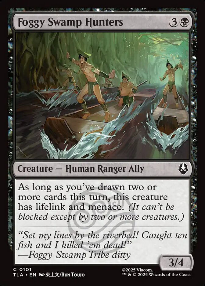 Foggy Swamp Hunters – Common Magic: The Gathering card from Avatar: The Last Airbender (#101)