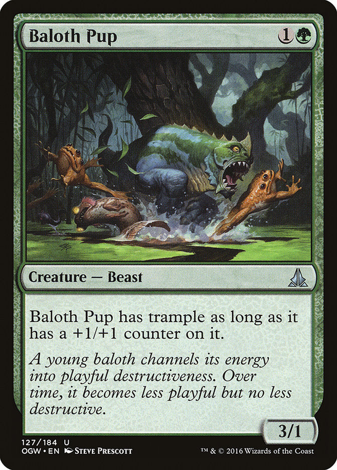 Baloth Pup – Uncommon Magic: The Gathering card from Oath of the Gatewatch (#127)