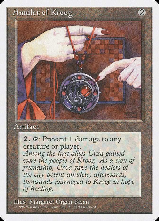 Amulet of Kroog – Common Magic: The Gathering card from Fourth Edition (#293)