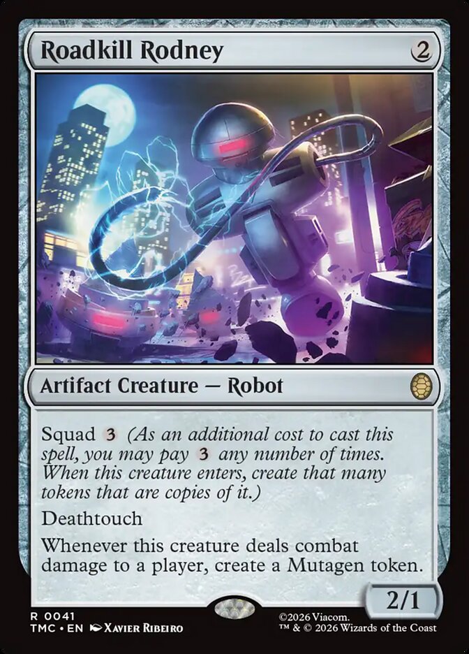 Roadkill Rodney – Rare Magic: The Gathering card from Teenage Mutant Ninja Turtles Eternal (#41)