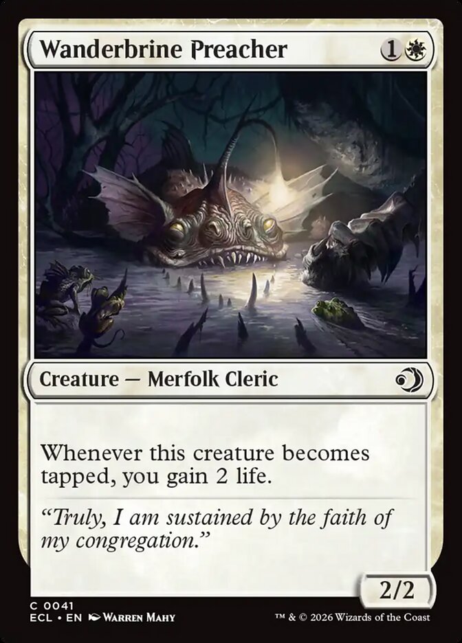 Wanderbrine Preacher – Common Magic: The Gathering card from Lorwyn Eclipsed (#41)
