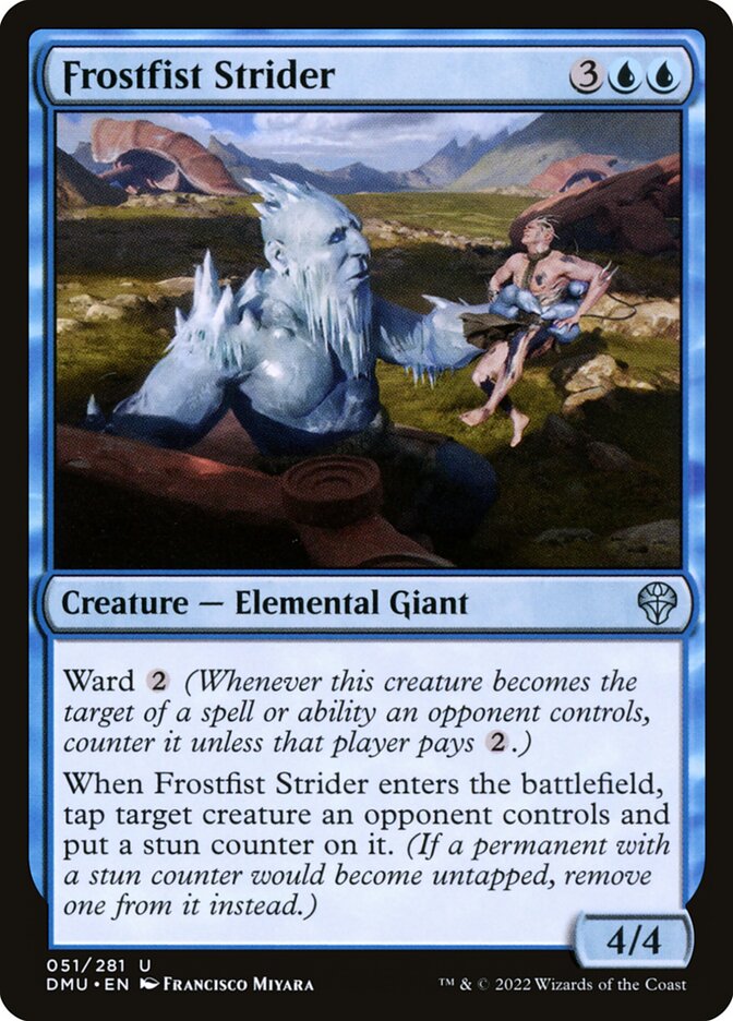 Frostfist Strider – Uncommon Magic: The Gathering card from Dominaria United (#51)