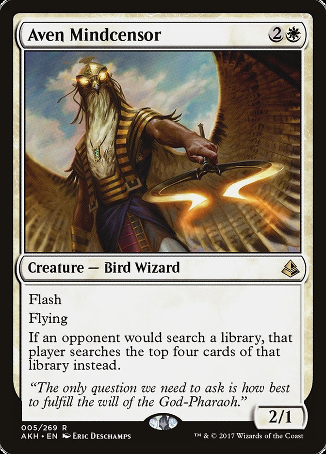 Aven Mindcensor – Rare Magic: The Gathering card from Amonkhet (#5)