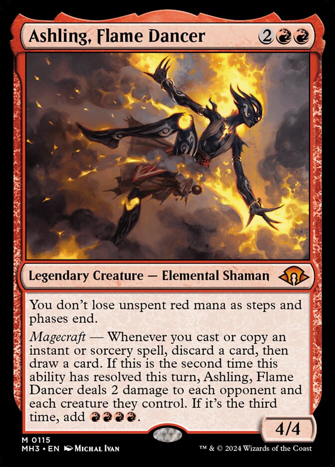Ashling, Flame Dancer – Mythic Magic: The Gathering card from Modern Horizons 3 (#115)