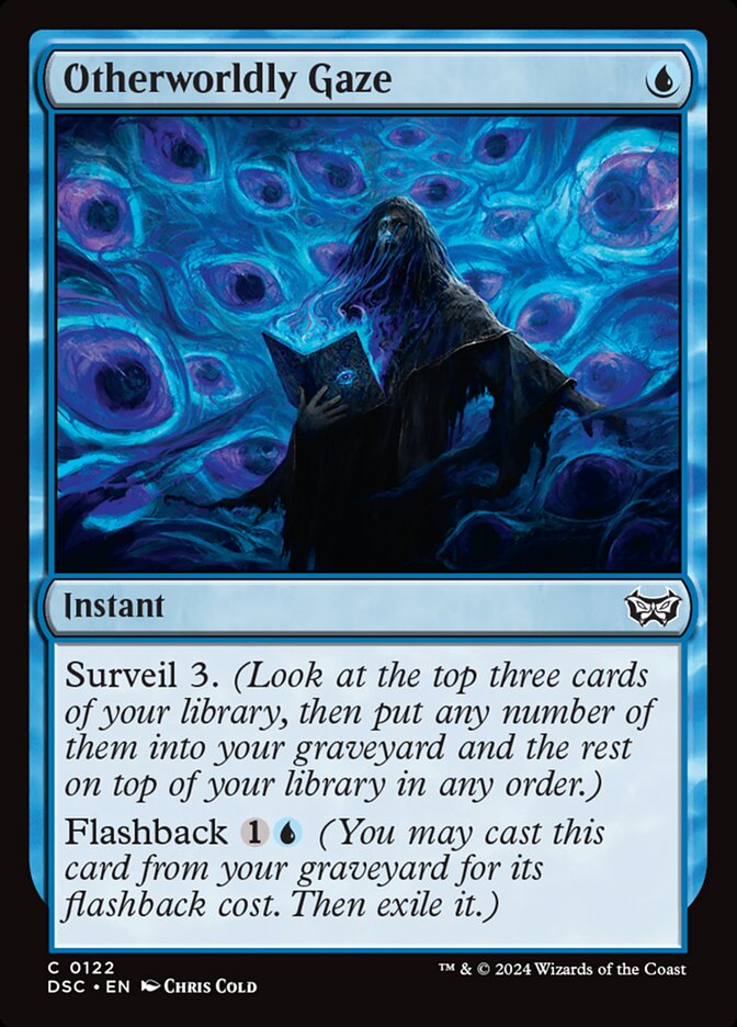 Otherworldly Gaze – Common Magic: The Gathering card from Duskmourn: House of Horror Commander (#122)