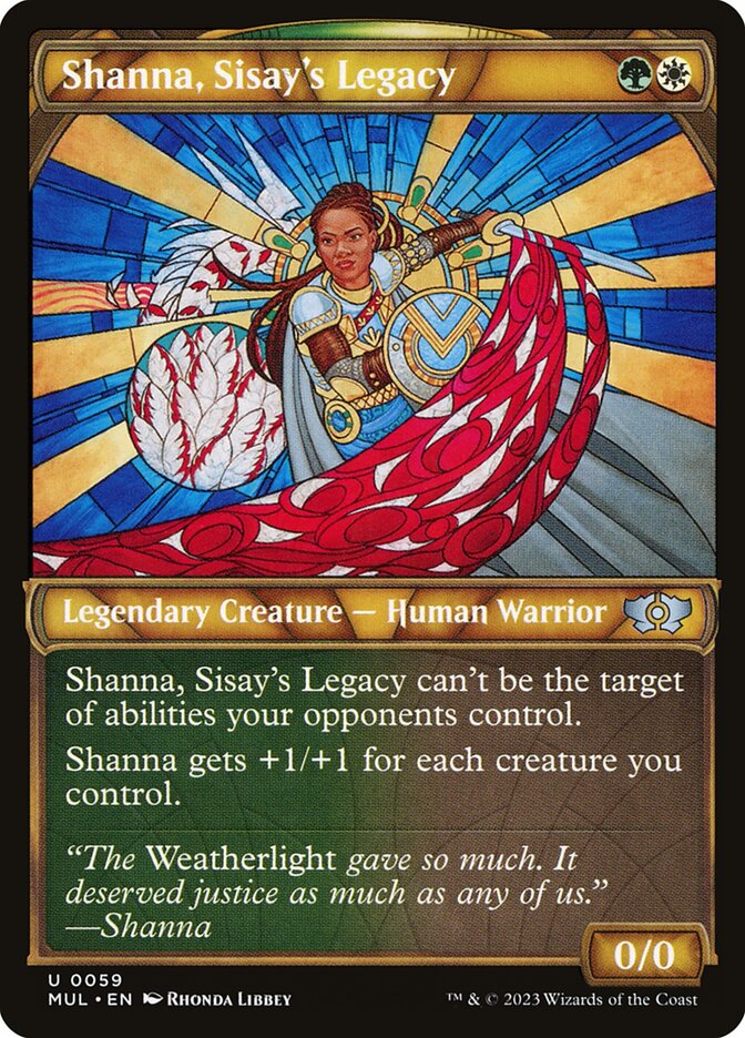 Shanna, Sisay's Legacy – Uncommon Magic: The Gathering card from Multiverse Legends (#59)