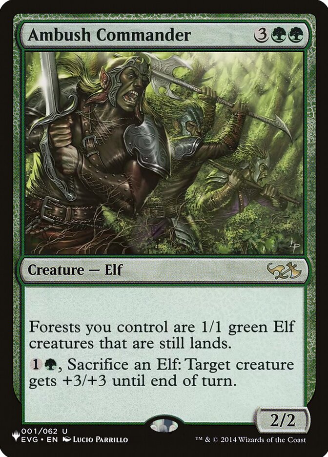 Ambush Commander – Rare Magic: The Gathering card from The List (#EVG-1)