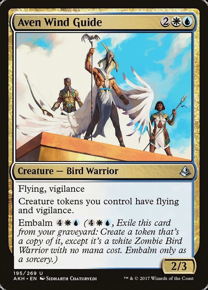Aven Wind Guide – Uncommon Magic: The Gathering card from Amonkhet (#195)