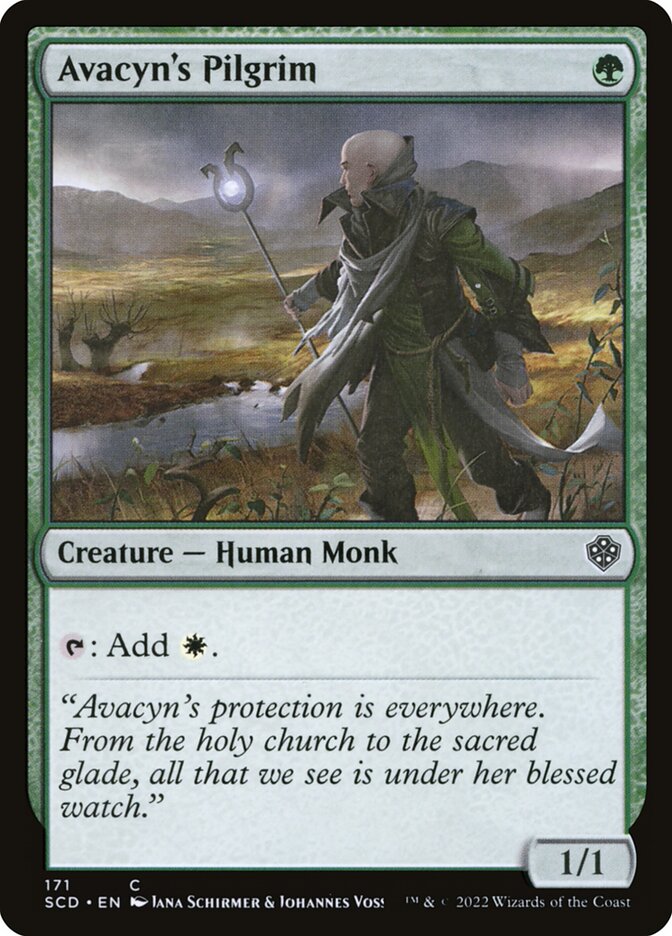 Avacyn's Pilgrim – Common Magic: The Gathering card from Starter Commander Decks (#171)