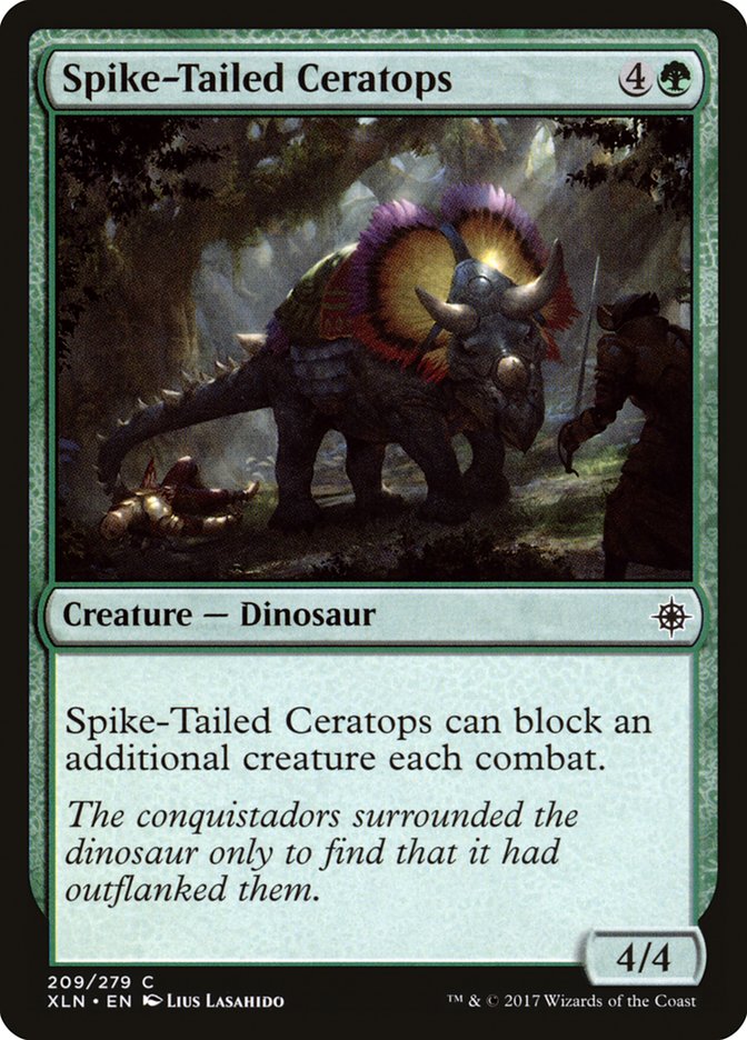 Spike-Tailed Ceratops – Common Magic: The Gathering card from Ixalan (#209)