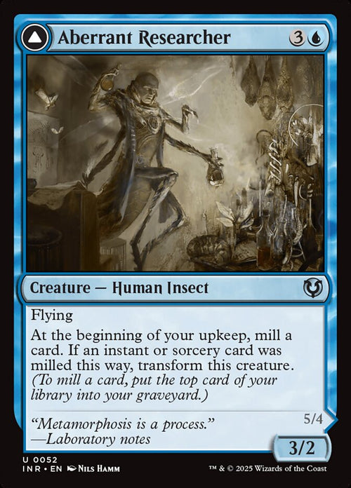 Aberrant Researcher // Perfected Form – Uncommon Magic: The Gathering card from Innistrad Remastered (#52)
