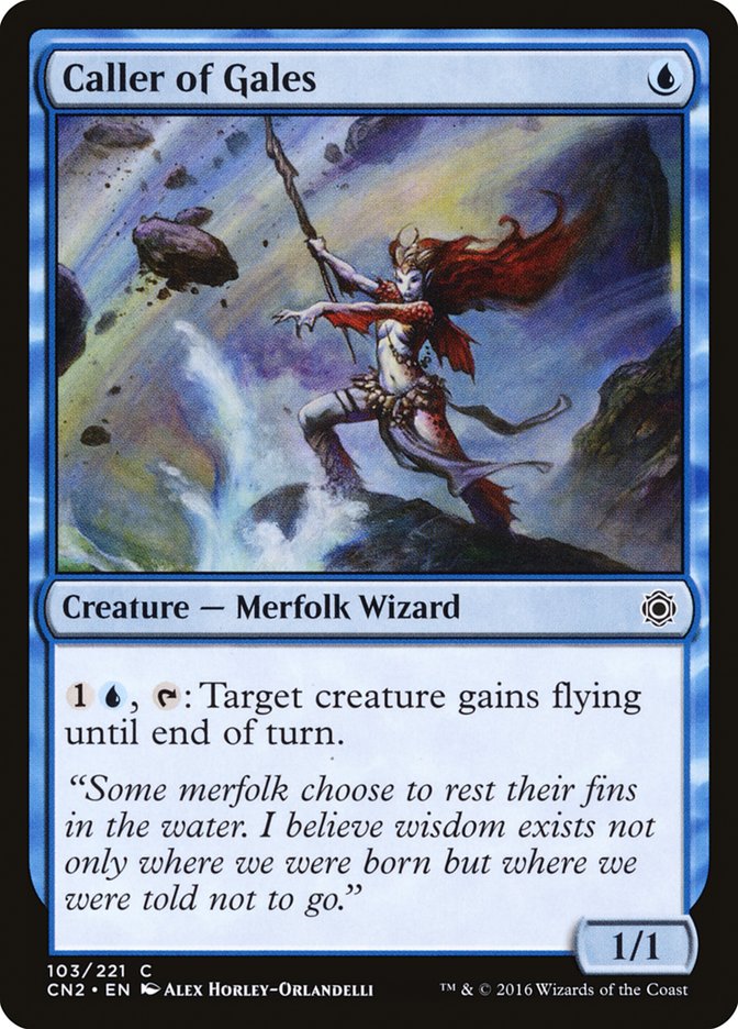 Caller of Gales – Common Magic: The Gathering card from Conspiracy: Take the Crown (#103)