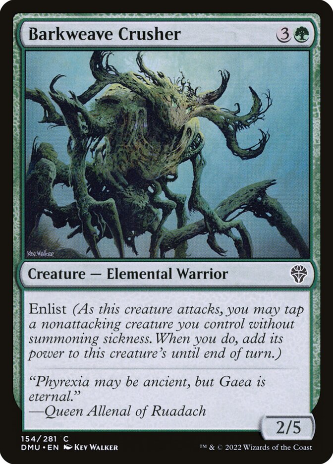 Barkweave Crusher – Common Magic: The Gathering card from Dominaria United (#154)
