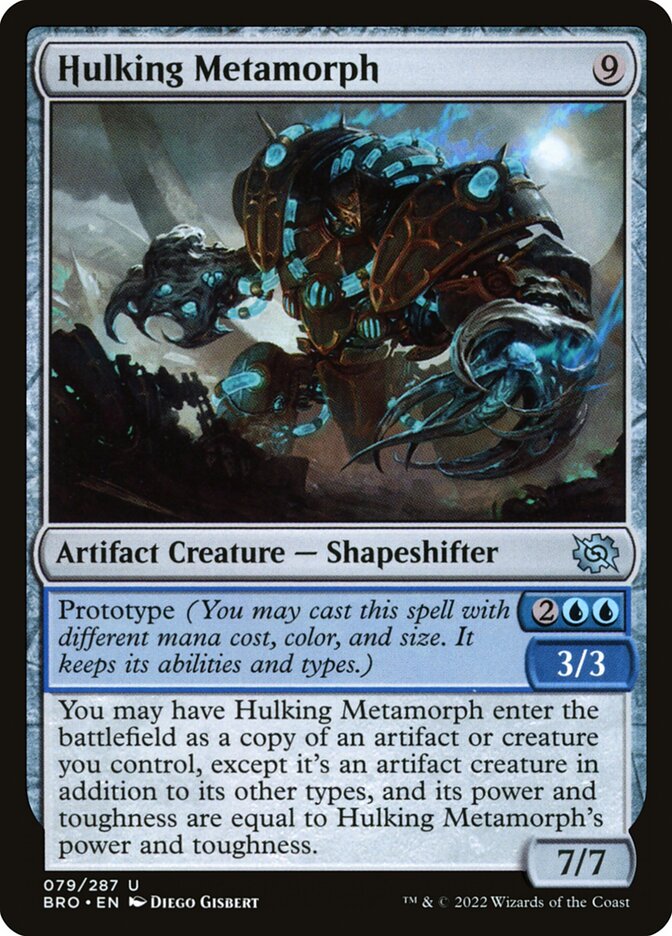 Hulking Metamorph – Uncommon Magic: The Gathering card from The Brothers' War (#79)