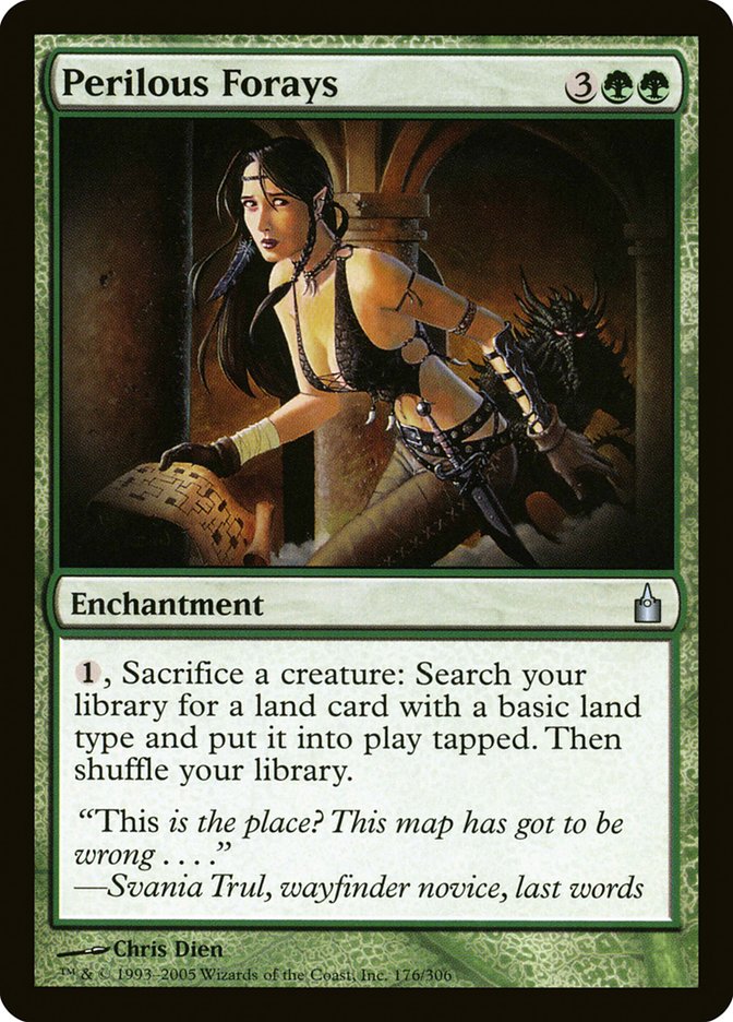 Perilous Forays – Uncommon Magic: The Gathering card from Ravnica: City of Guilds (#176)