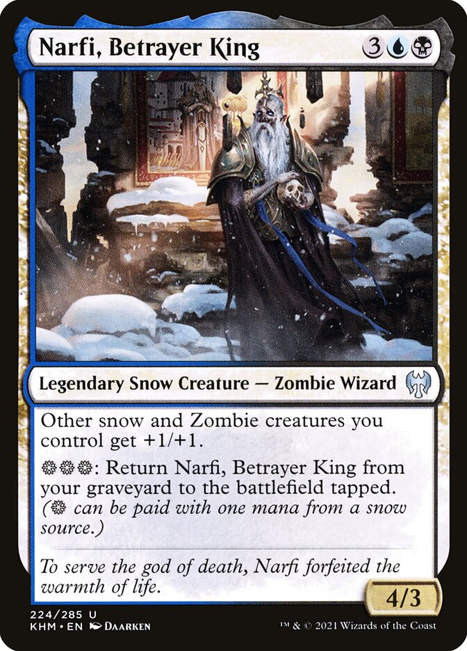 Narfi, Betrayer King – Uncommon Magic: The Gathering card from Kaldheim (#224)