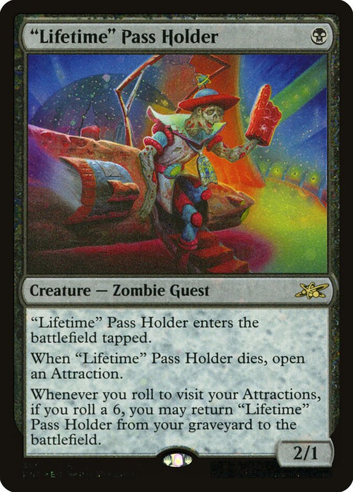 "Lifetime" Pass Holder – Rare Magic: The Gathering card from Unfinity (#365)
