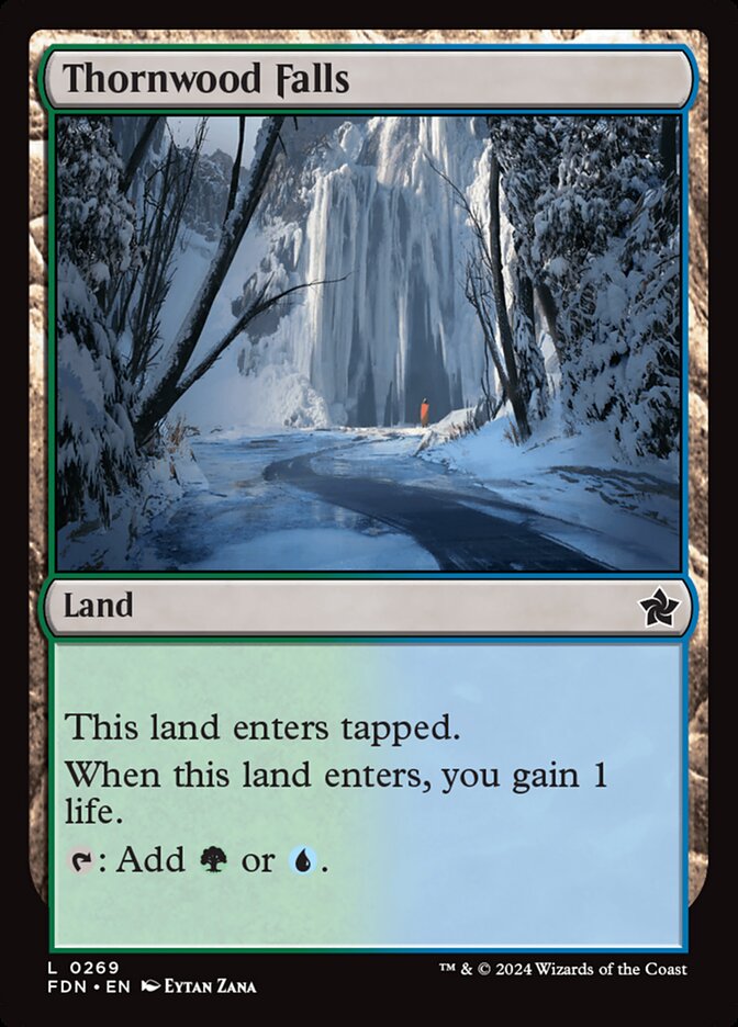 Thornwood Falls – Common Magic: The Gathering card from Foundations (#269)