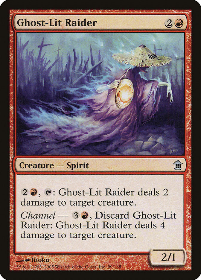 Ghost-Lit Raider – Uncommon Magic: The Gathering card from Saviors of Kamigawa (#99)