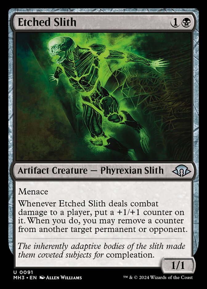Etched Slith – Uncommon Magic: The Gathering card from Modern Horizons 3 (#91)