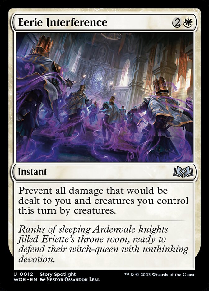 Eerie Interference – Uncommon Magic: The Gathering card from Wilds of Eldraine (#12)