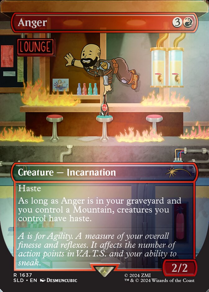 Anger – Rare Magic: The Gathering card from Secret Lair Drop (#1637★)