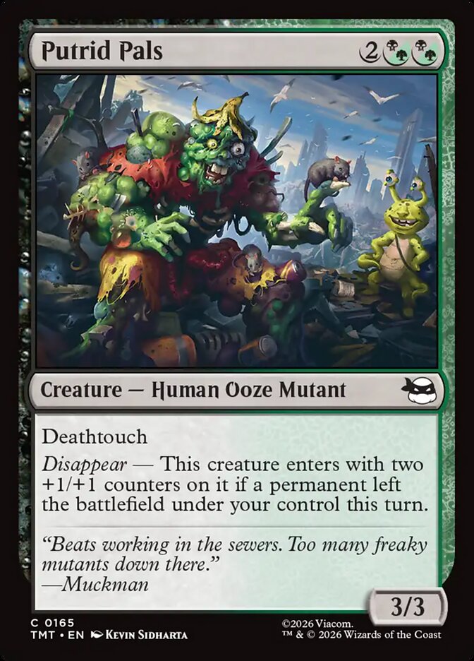 Putrid Pals – Common Magic: The Gathering card from Teenage Mutant Ninja Turtles (#165)
