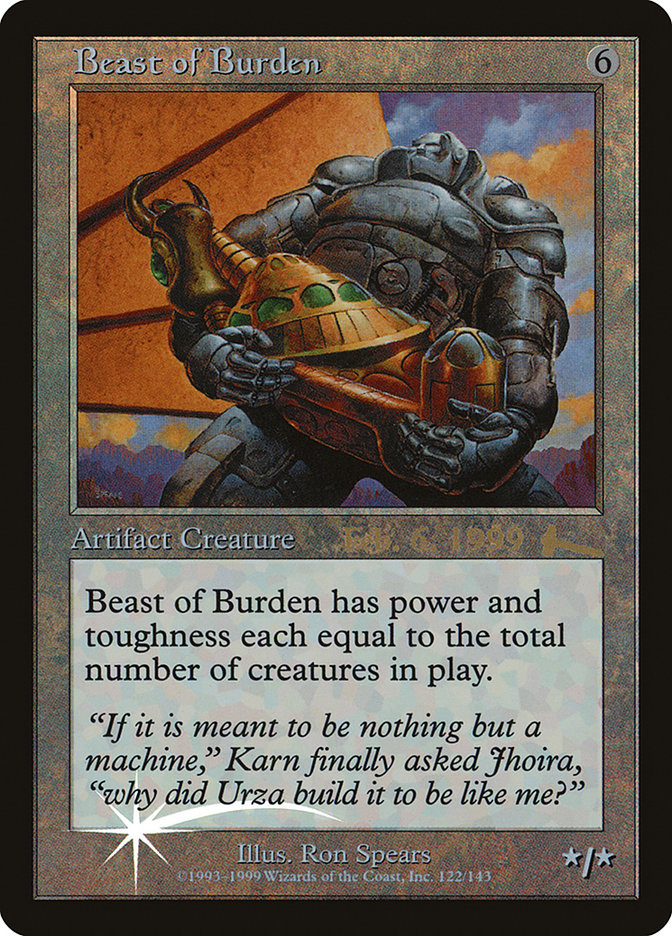 Beast of Burden – Rare Magic: The Gathering card from Urza's Legacy Promos (#122)