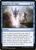 Interpret the Signs – Uncommon Magic: The Gathering card from Commander Legends (#75)
