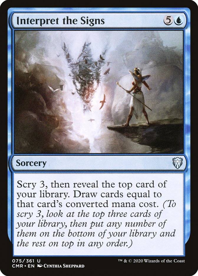 Interpret the Signs – Uncommon Magic: The Gathering card from Commander Legends (#75)