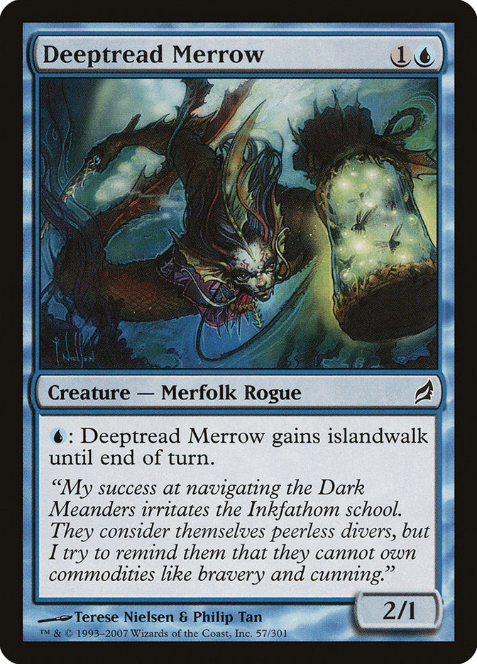 Deeptread Merrow – Common Magic: The Gathering card from Lorwyn (#57)