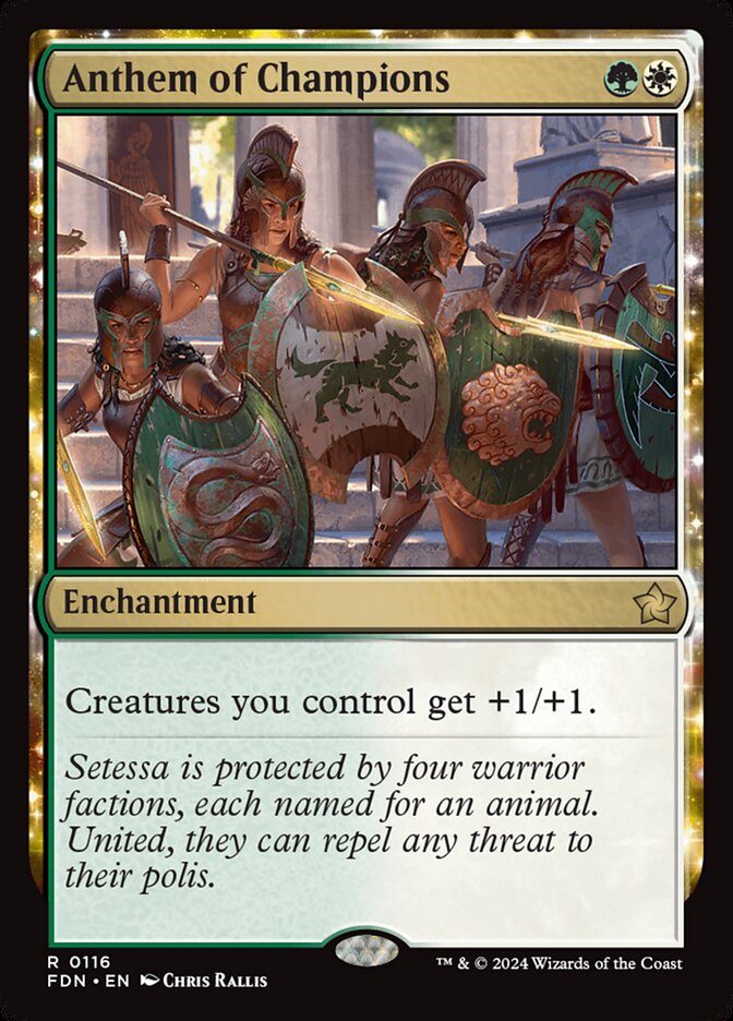 Anthem of Champions – Rare Magic: The Gathering card from Foundations (#116)