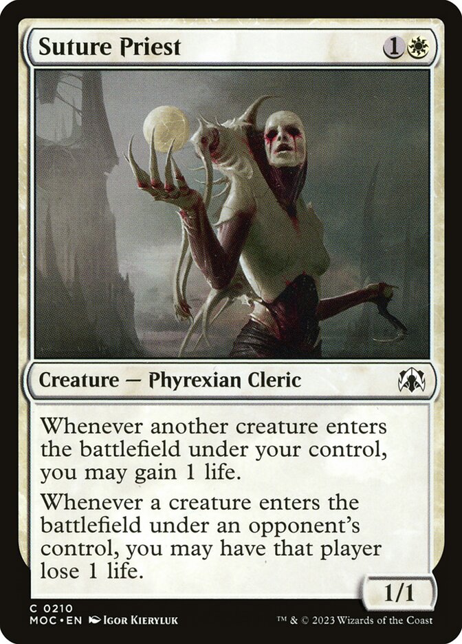 Suture Priest – Common Magic: The Gathering card from March of the Machine Commander (#210)