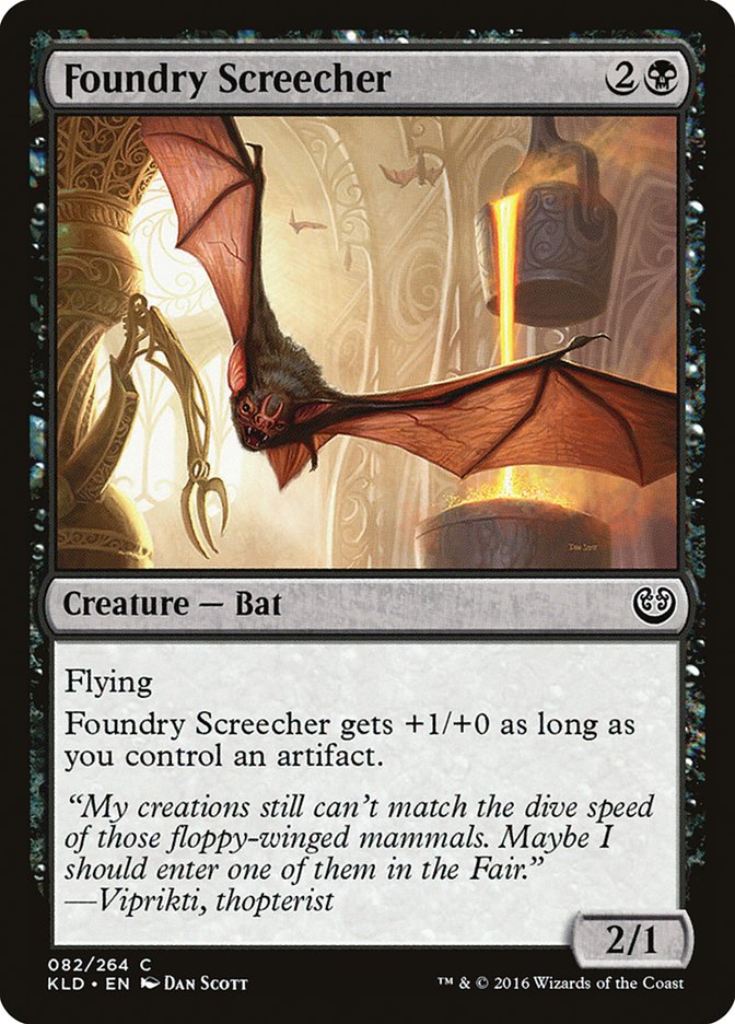 Foundry Screecher – Common Magic: The Gathering card from Kaladesh (#82)