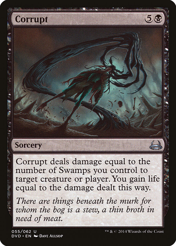 Corrupt – Uncommon Magic: The Gathering card from Duel Decks Anthology: Divine vs. Demonic (#55)