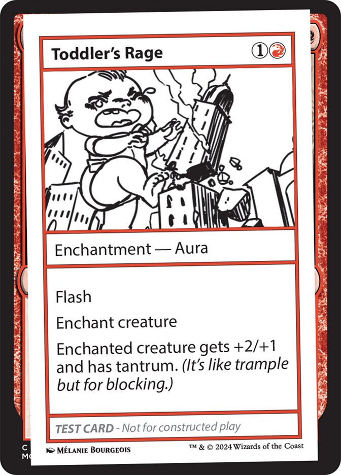 Toddler's Rage – Rare Magic: The Gathering card from Mystery Booster 2 (#568)