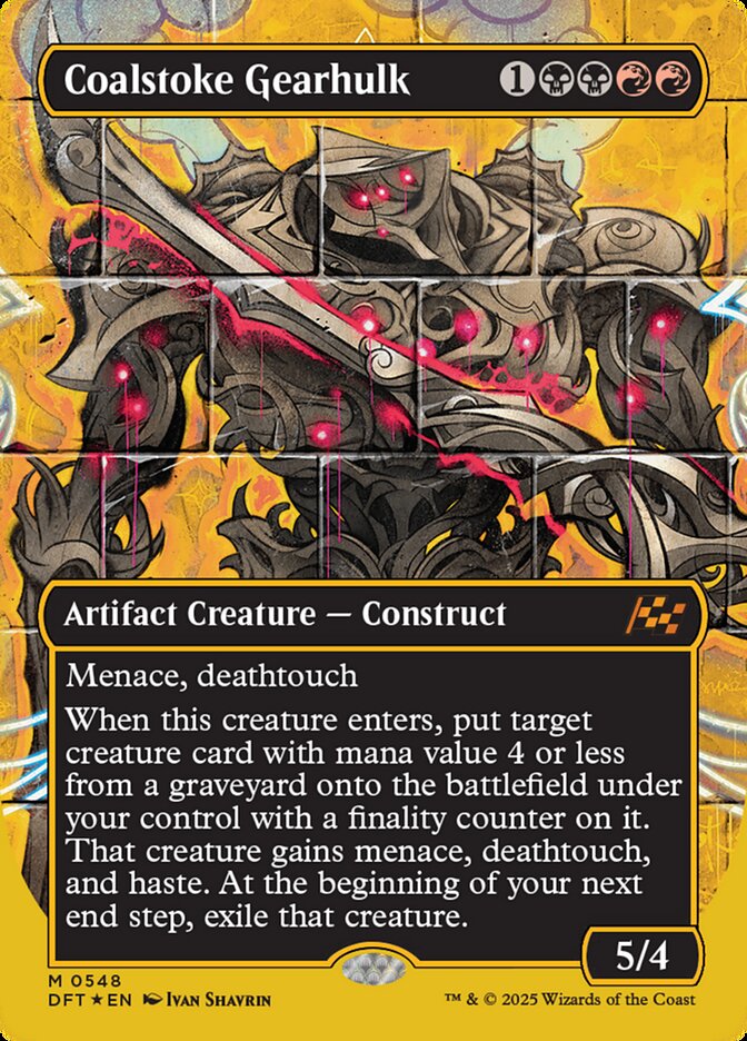 Coalstoke Gearhulk – Mythic Magic: The Gathering card from Aetherdrift (#548)