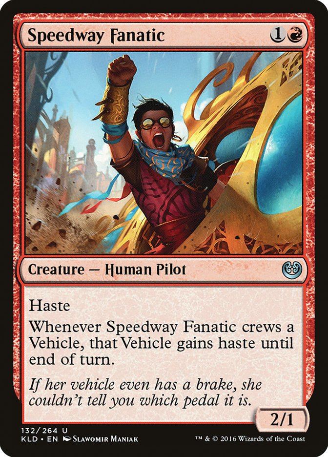 Speedway Fanatic – Uncommon Magic: The Gathering card from Kaladesh (#132)